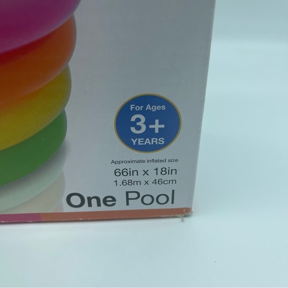 Intex Pool Mystic Sunset Glow Pool Pink Green Kiddie 3+ Years - Picture 3 of 7